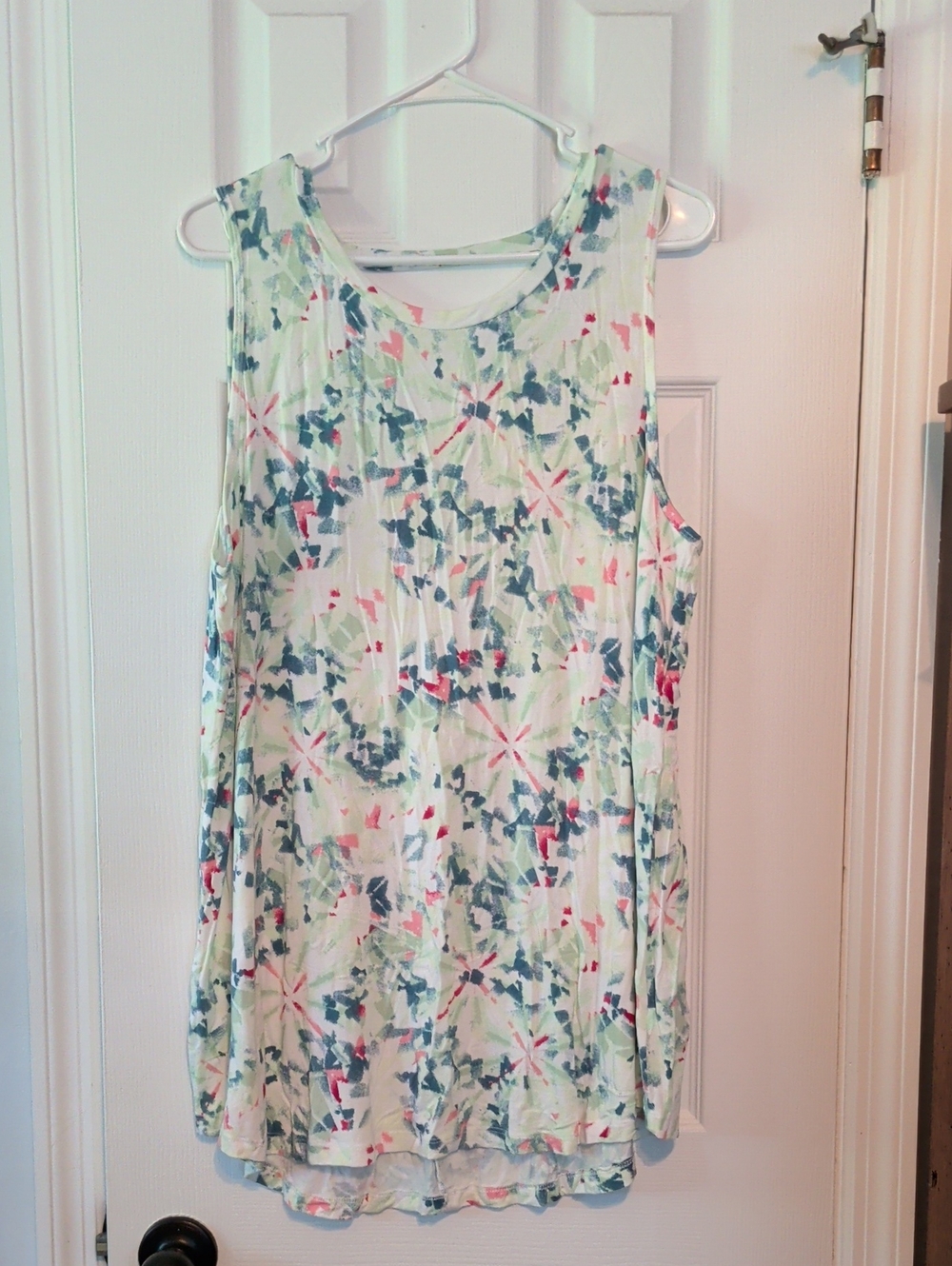 Lane Bryant Pastel Tank Top - Mint, Teal, Coral, Sz 18/20